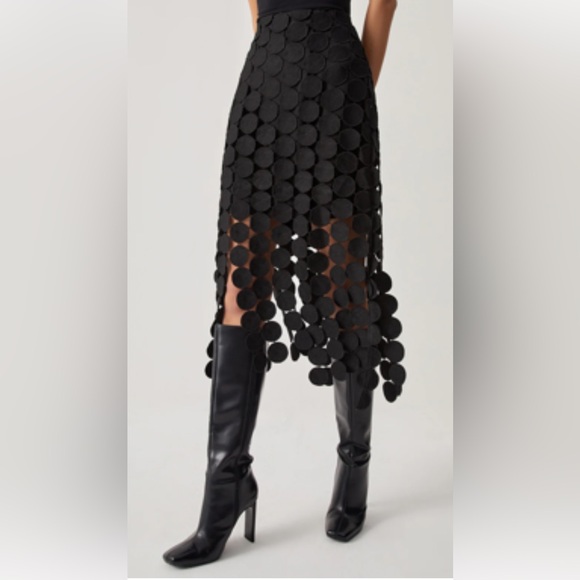 Commense Dresses & Skirts - Laser Cut Commense Multi Circle Double Layered Skirt